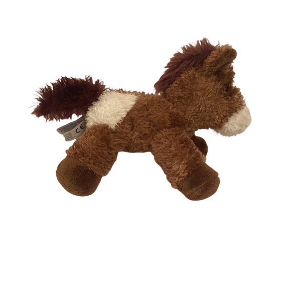 AURORA Brown and White Plush Horse Mini Flopsie 7” - Picture 4 of 10